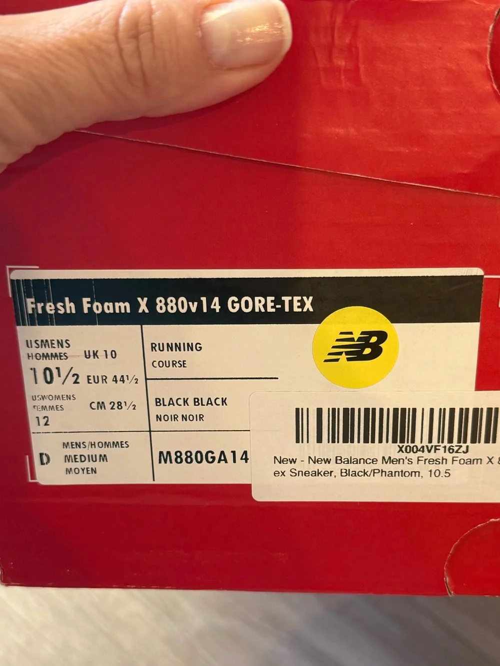 New Balance Men's Black Fresh Foam X 880v14 GORE-TEX